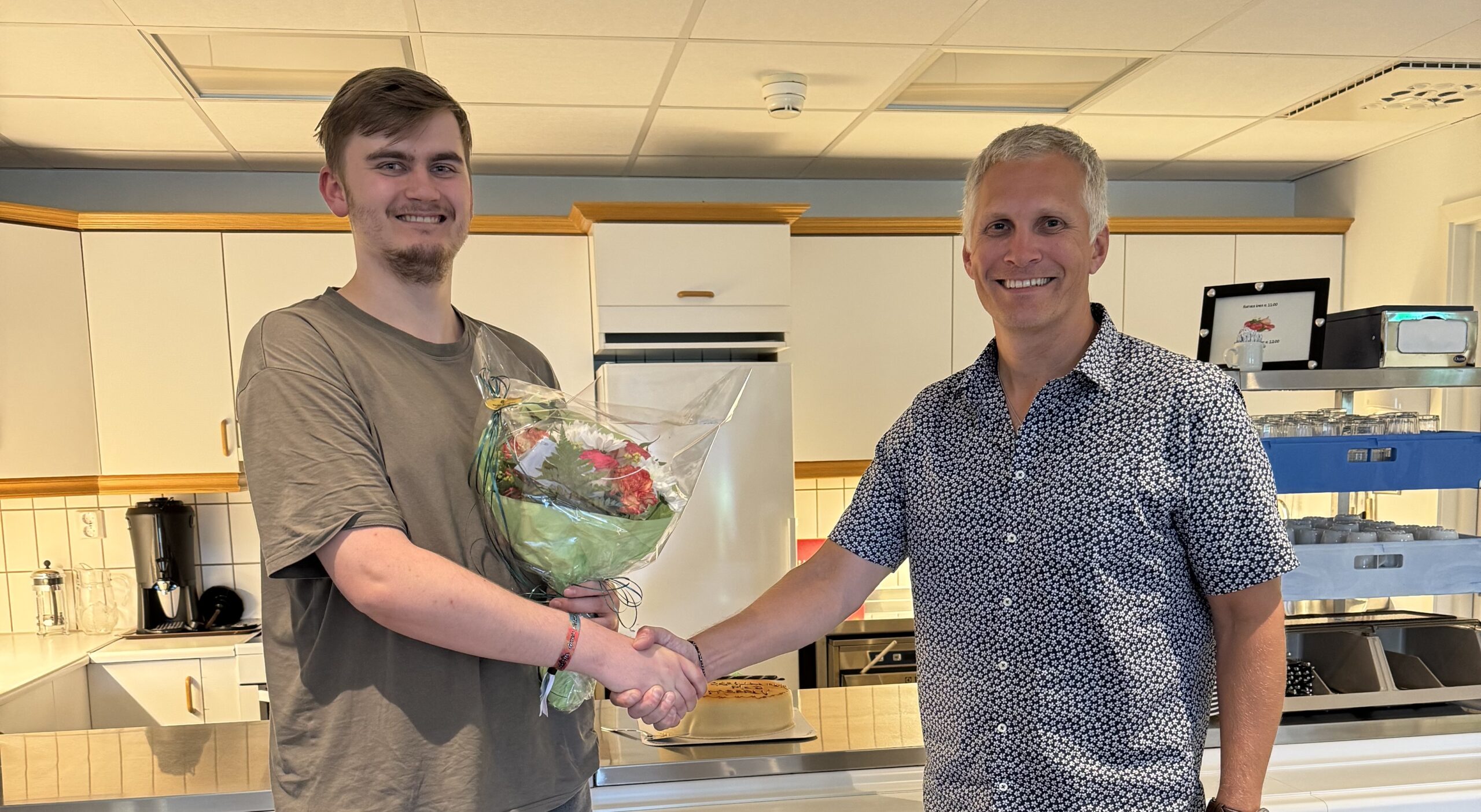 Knut som er daglig leder i 3net og ny fagarbeider Kristoffer G Berg